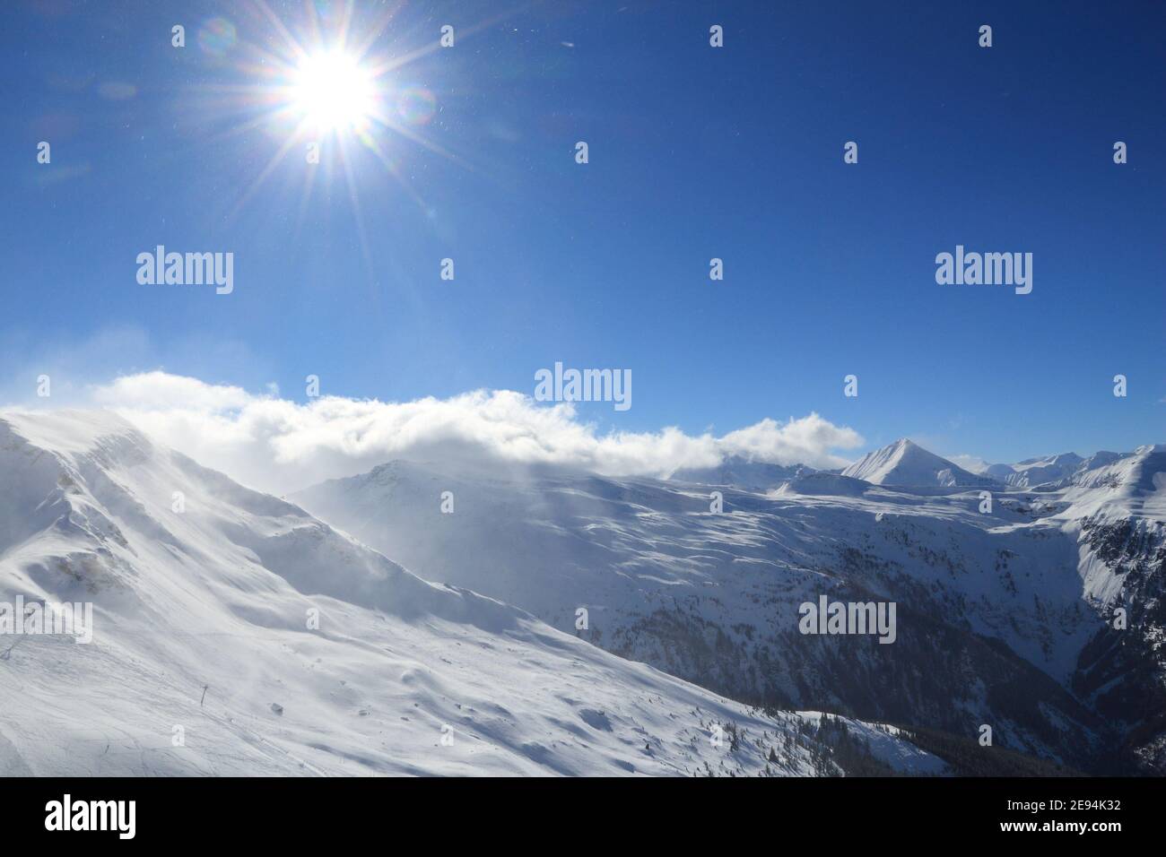 Ski en Autriche. Bad Gastein ski resort. Haut Tauern (Hohe Tauern) montagne dans les Alpes. Banque D'Images