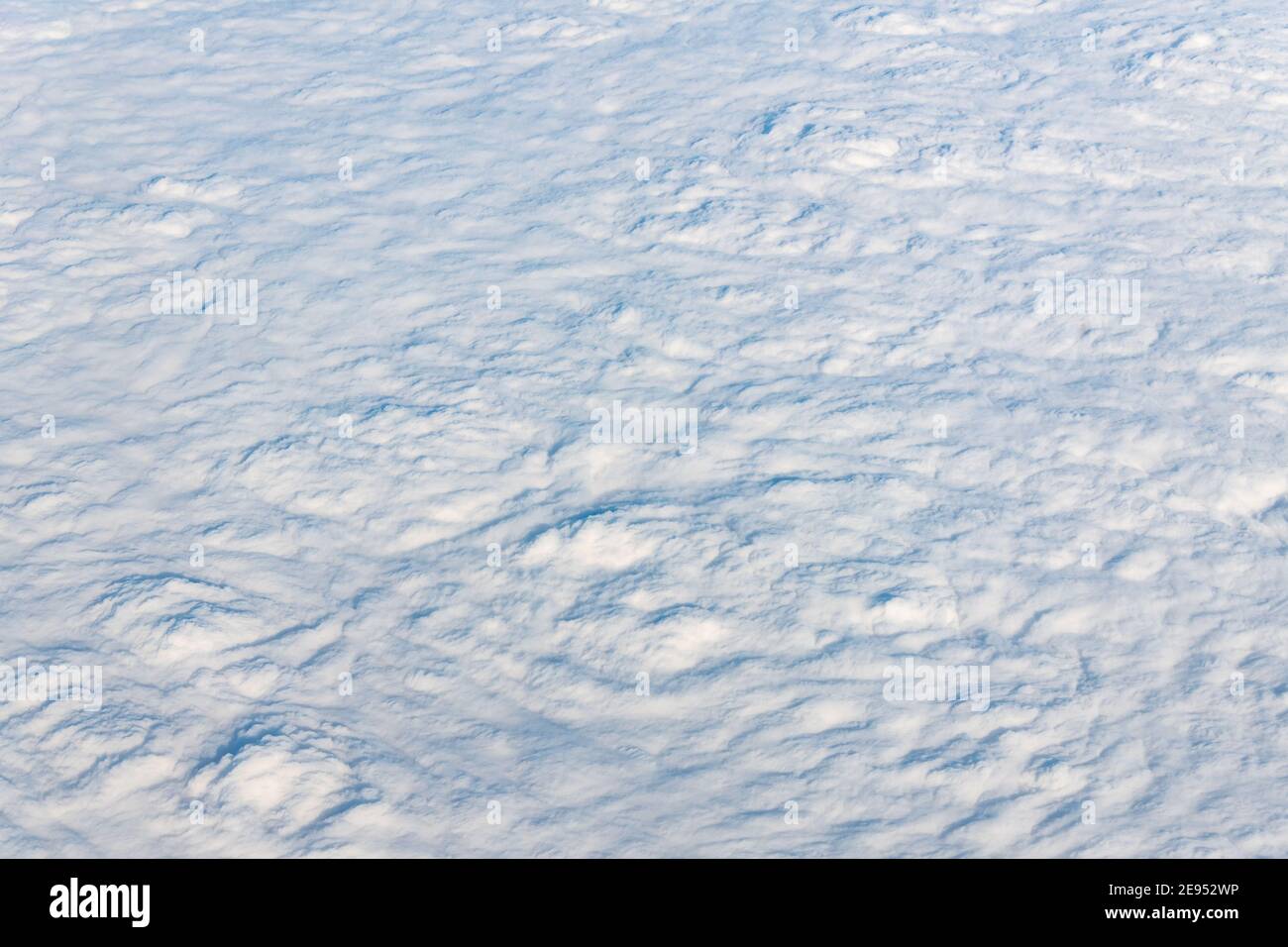 Motif de nuages vus d'un angle de vue élevé Banque D'Images