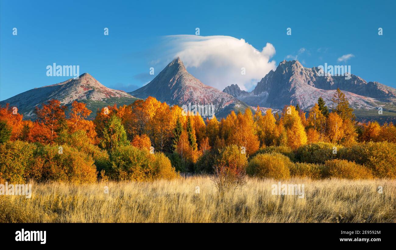 nature, extérieur, panorama, paradis, paisible, pic, pittoresque, poprad, carte postale, cartes postales, promenade, détente, résidentiel, romantique, paysage, Banque D'Images