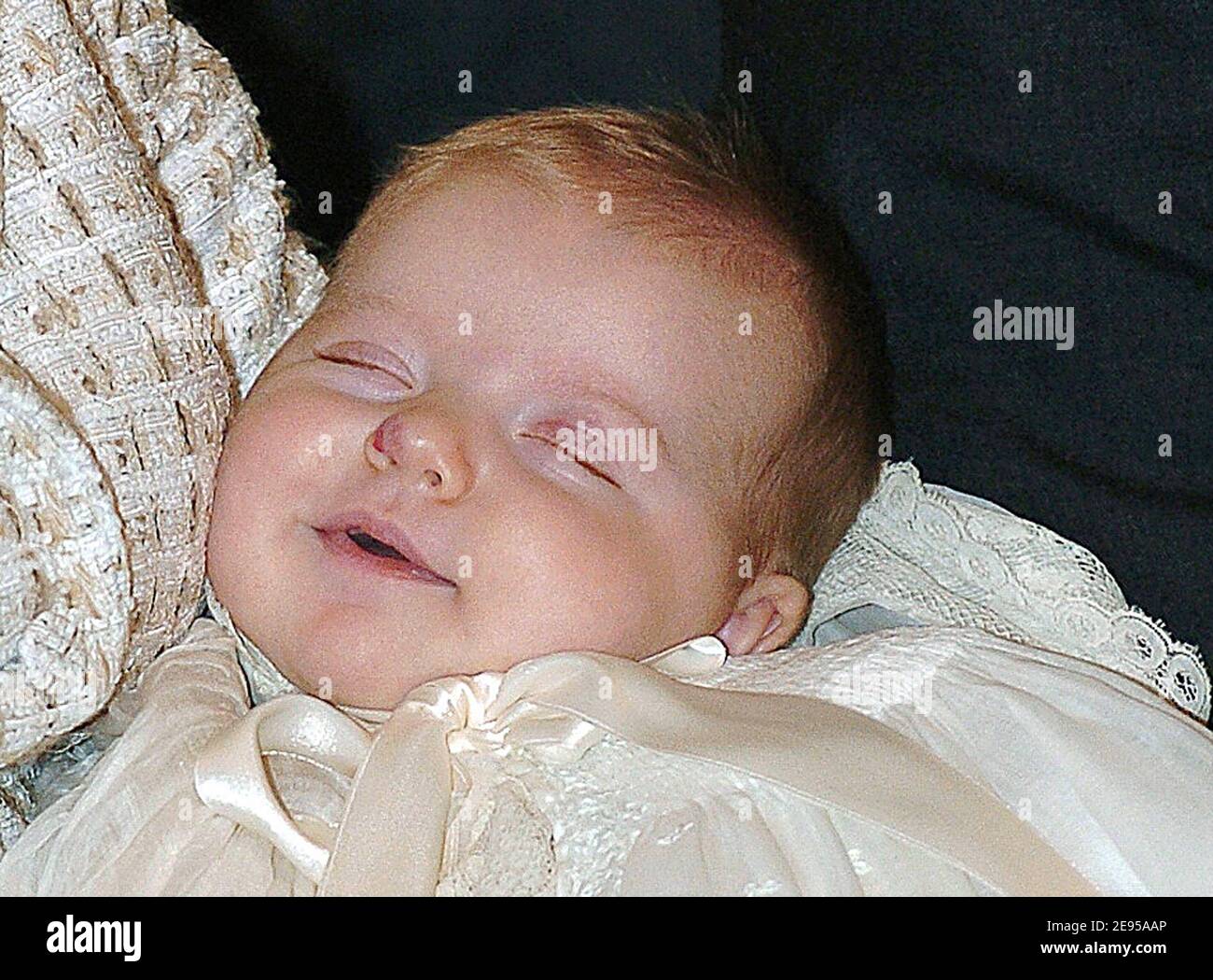 Baptême de la princesse Leonor Borbon-Ortiz au Palais Zarzuela à Madrid, Espagne, le 14 janvier 2006. Photo par Pool/ABACAPRESS.COM Banque D'Images