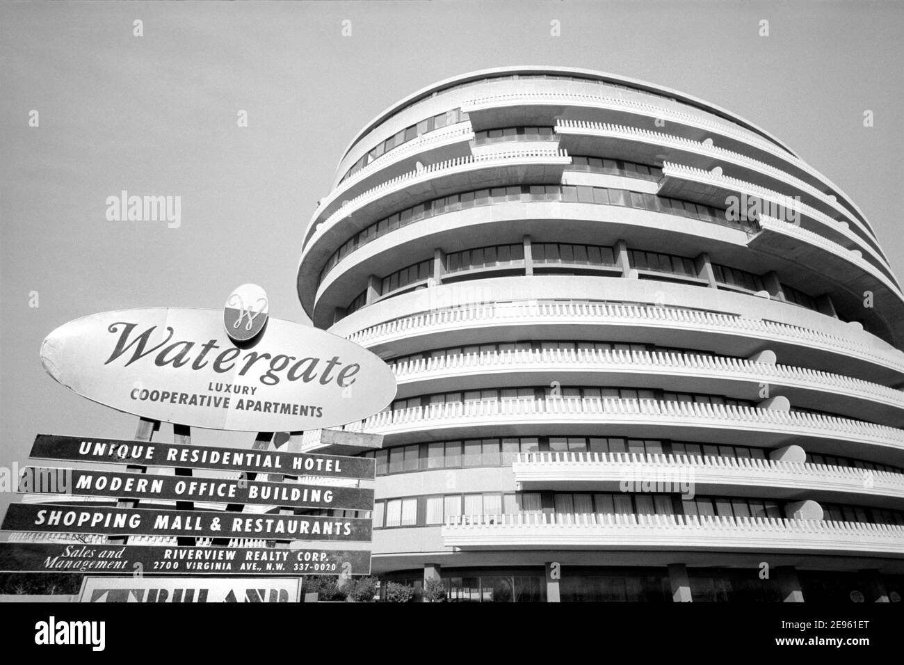 Watergate Complex, Foggy Bottom, Washington, D.C., États-Unis, Marion S. Trikosko, 26 novembre 1965 Banque D'Images