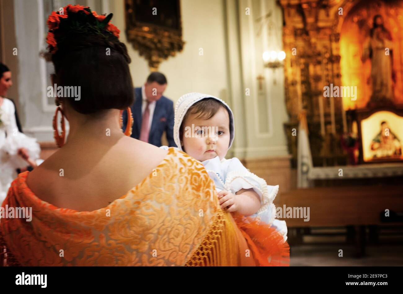 ESPAGNE TRADITION DE MARIAGE Banque D'Images