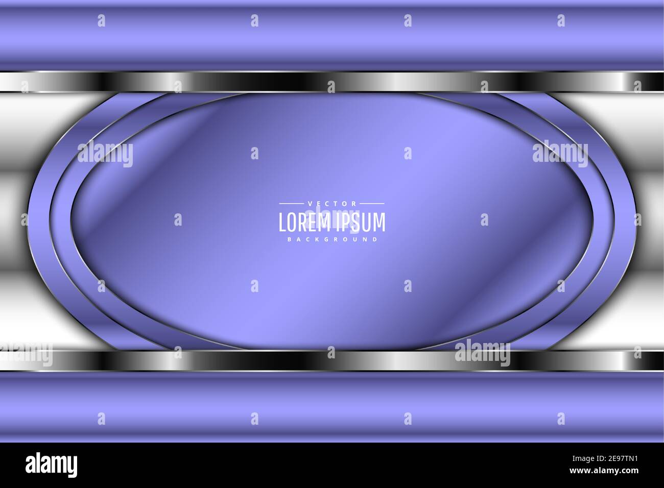 Arrière-plan de luxe violet avec argent brillant.élégant métal moderne design. Illustration de Vecteur