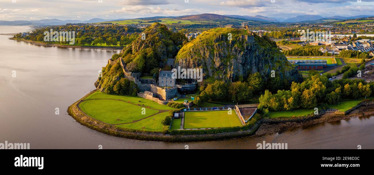 Château de Dumbarton, Dumbarton, Écosse, Royaume-Uni Banque D'Images