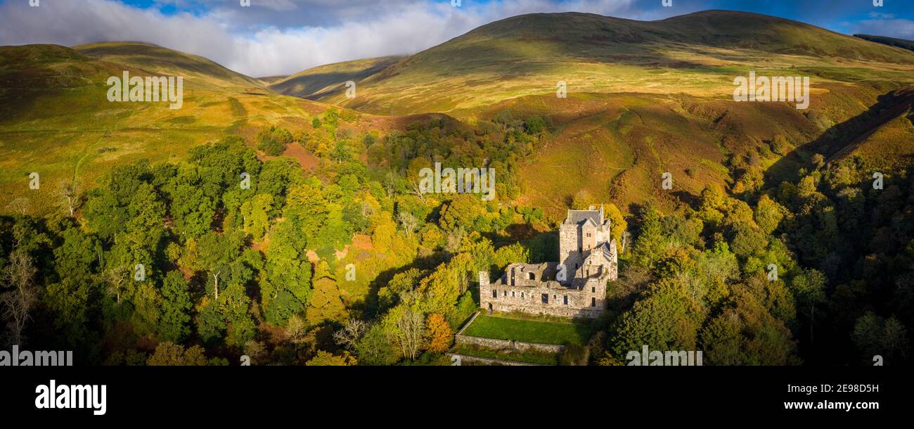 Castle Campbell, Dollar, Clackmannanshire, Ecosse, Royaume-Uni Banque D'Images