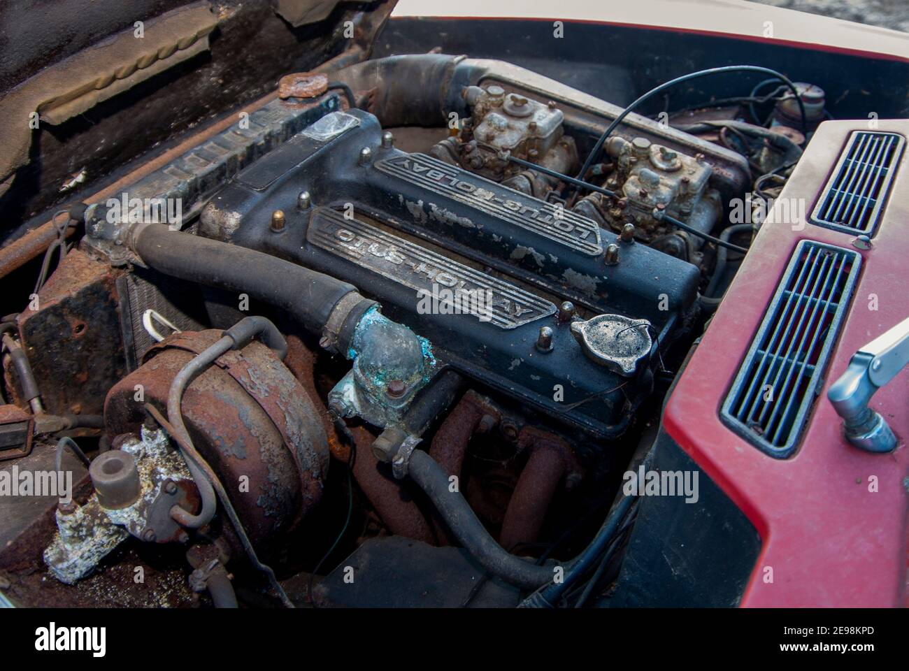 Barn trouver une voiture de sport Lotus Elan Banque D'Images