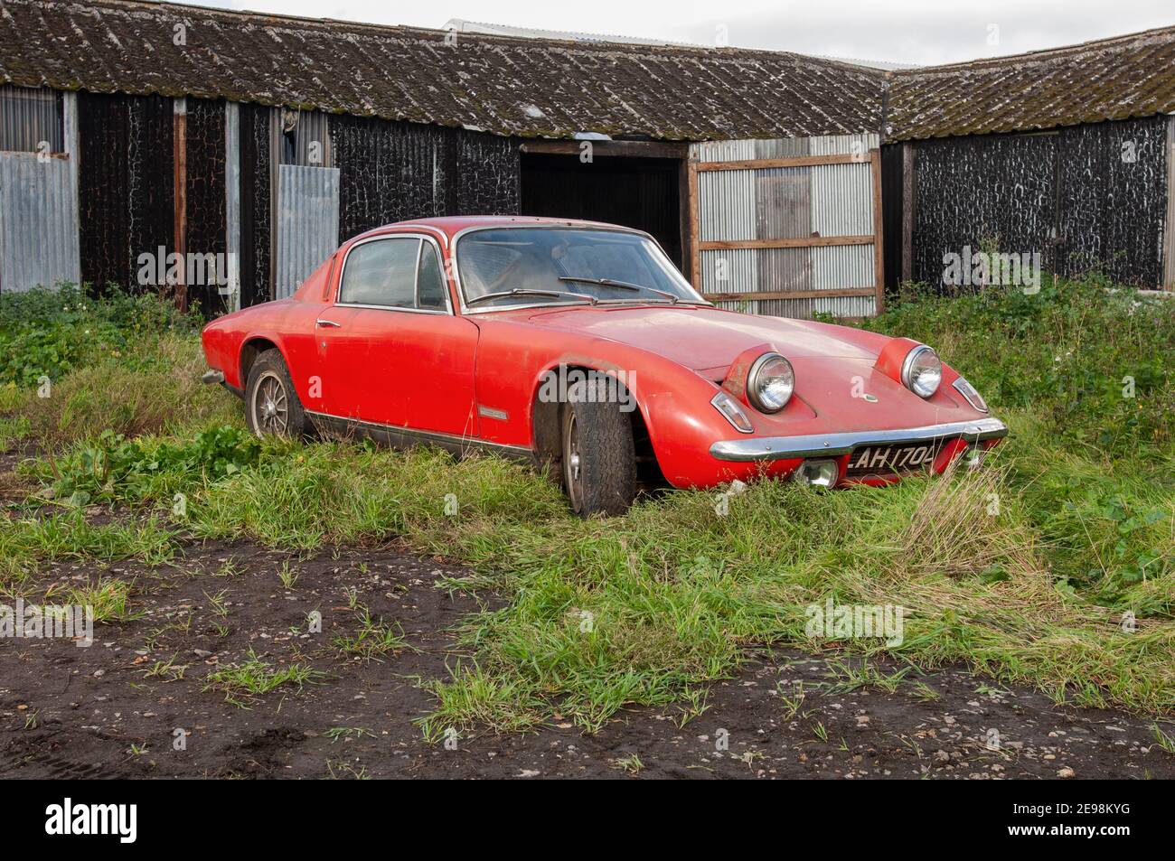 Barn trouver une voiture de sport Lotus Elan Banque D'Images