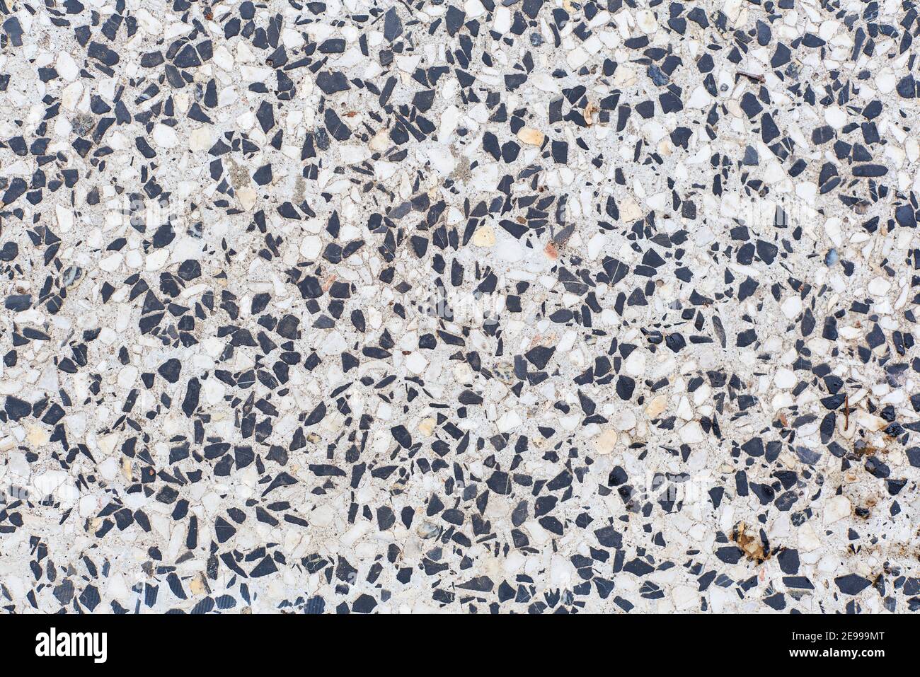 Sol en terrazzo texture pierre polie motif mur et couleur ancienne marbre de surface pour l'arrière-plan Banque D'Images