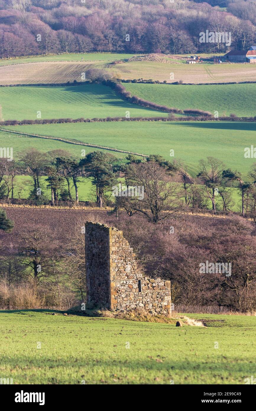 Les vestiges d'un Dovecot, Old Whitehill, près de Dalgety Bay, Fife, Écosse. Banque D'Images