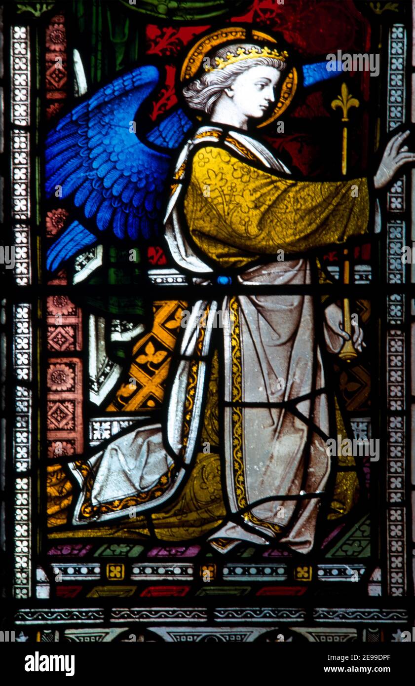 L'Archange Gabriel à l'église de l'Annonciation tous Saints Banstead Banque D'Images