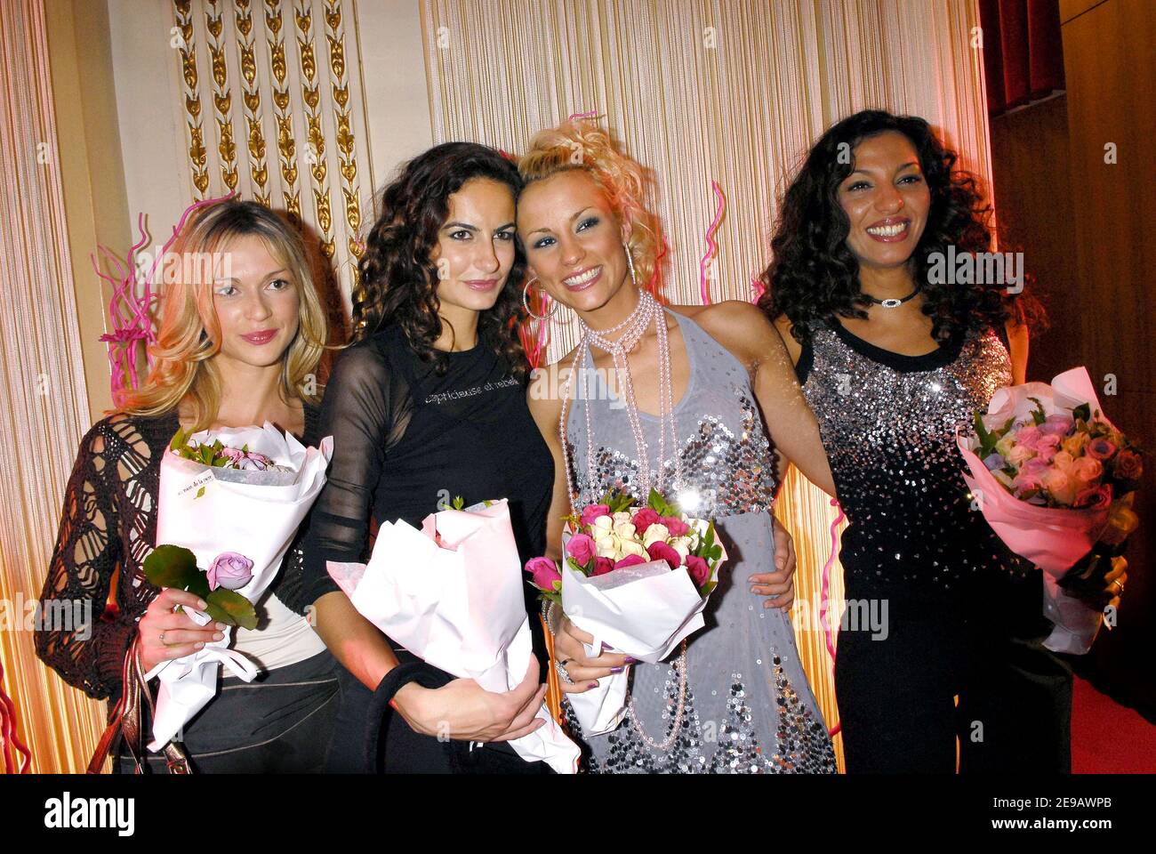 L'ancienne Miss France et Miss Europe Elodie Gossuin présente sa première collection de mode 'VETI' au Pershing Hall à Paris le 8 juin 2006. Photo de Bruno Klein/ABACAPRESS.COM. Banque D'Images