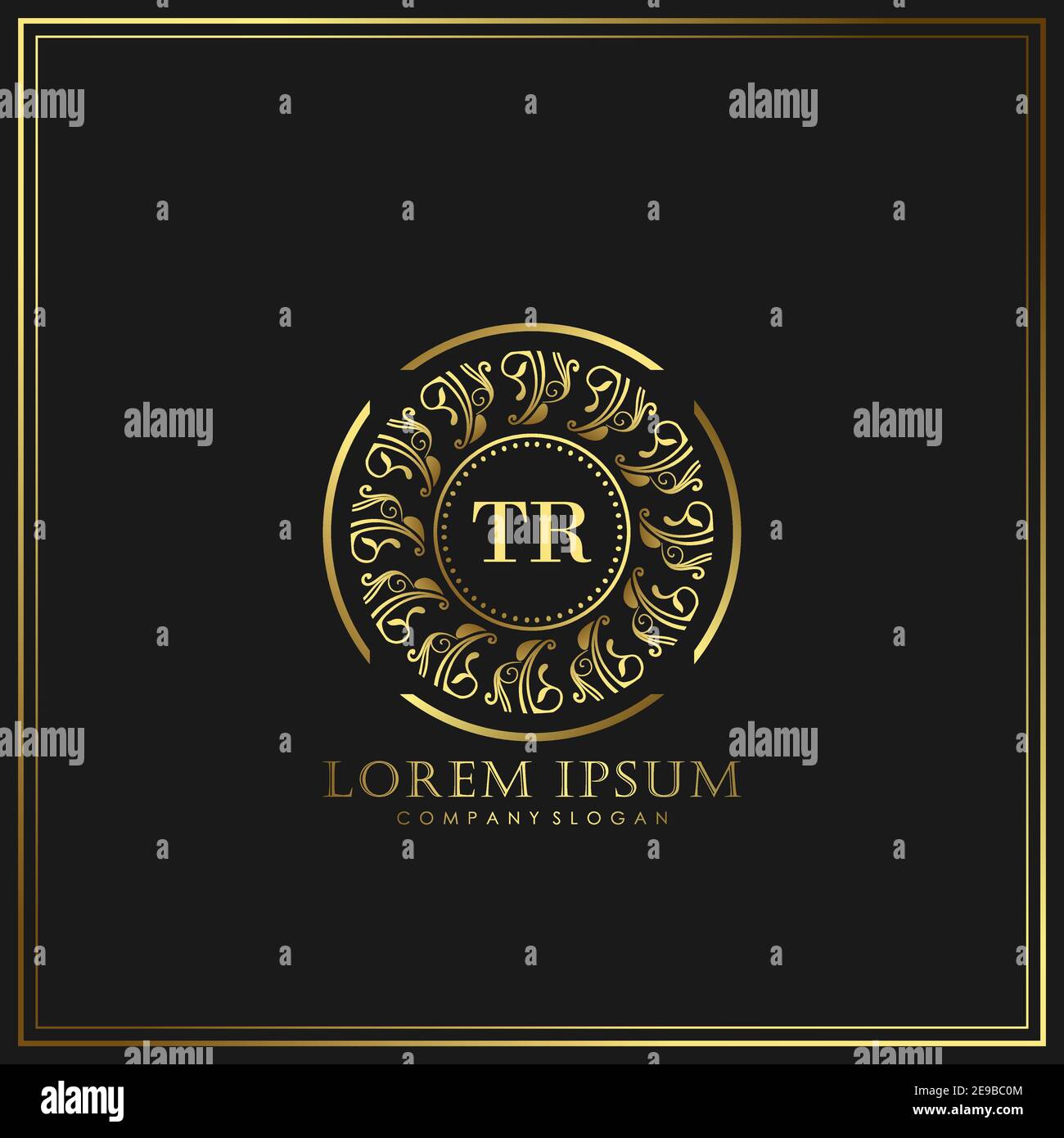 Modèle de logo de luxe de la lettre initiale du FO dans Vector pour les restaurants, les royalties, les boutiques, les cafés, les hôtels, les héraldiques, les bijoux, la mode et autres illustrations vectorielles Illustration de Vecteur