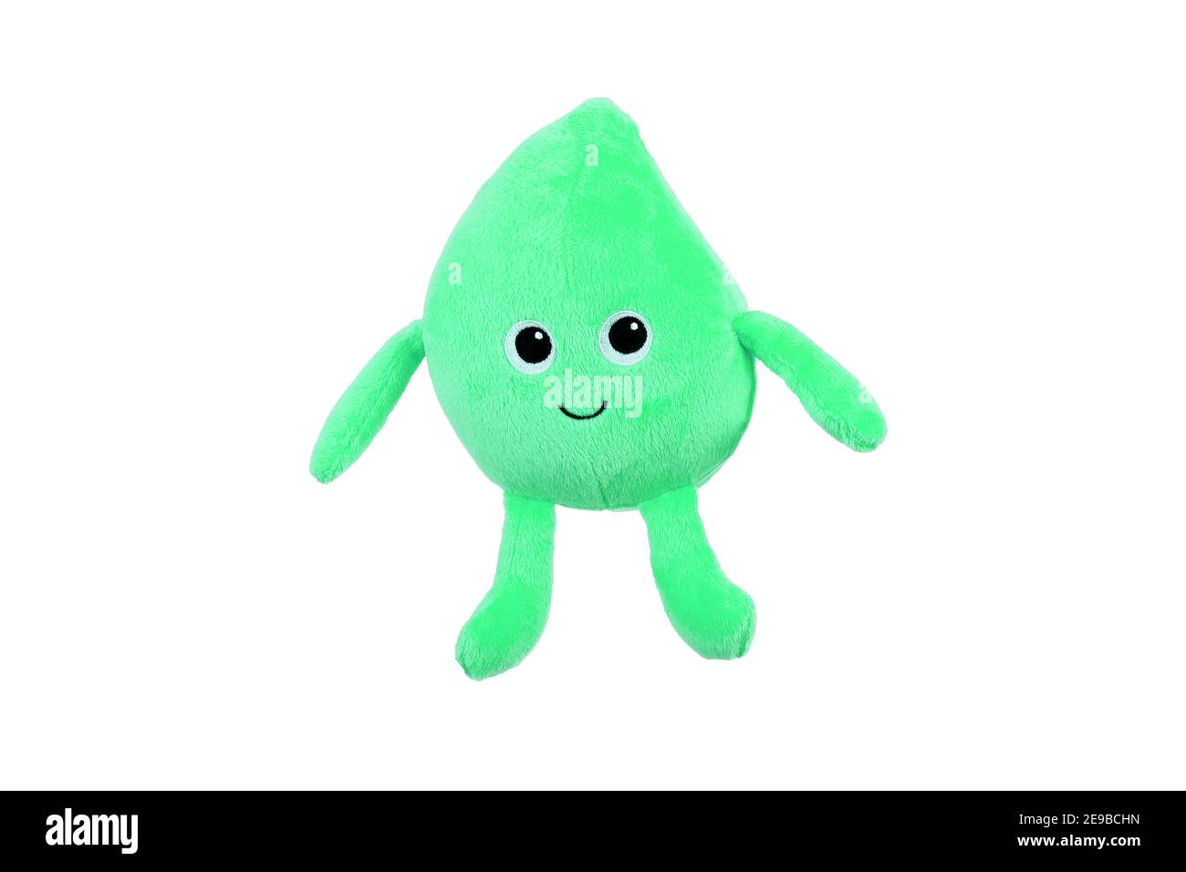 Jouets en peluche pour bébé sur fond blanc Banque D'Images