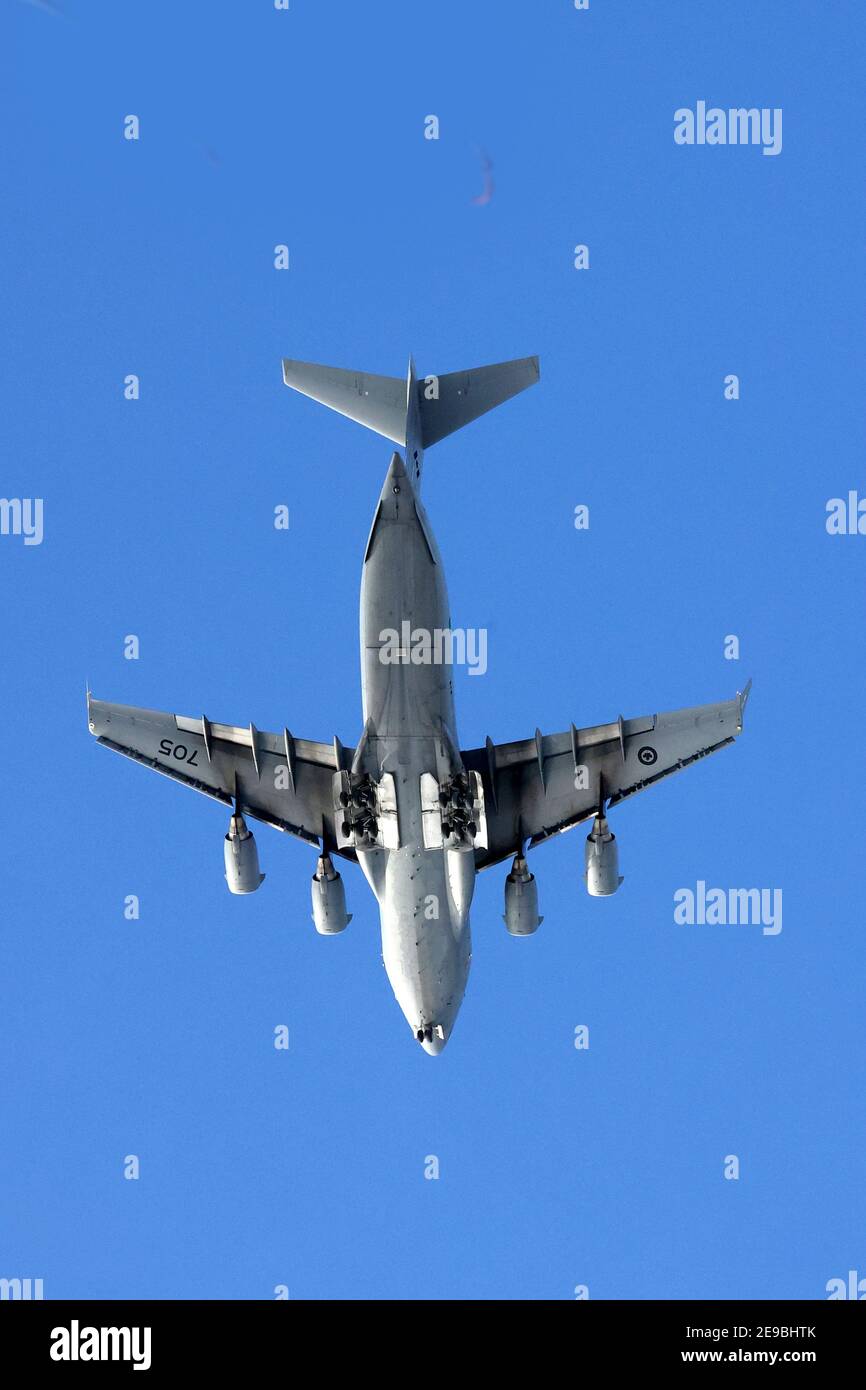 Avion de transport de marchandises Hercules (armée canadienne) Banque D'Images