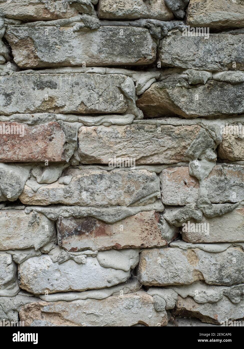 Gros plan du mur de briques. Arrière-plan, texture Banque D'Images