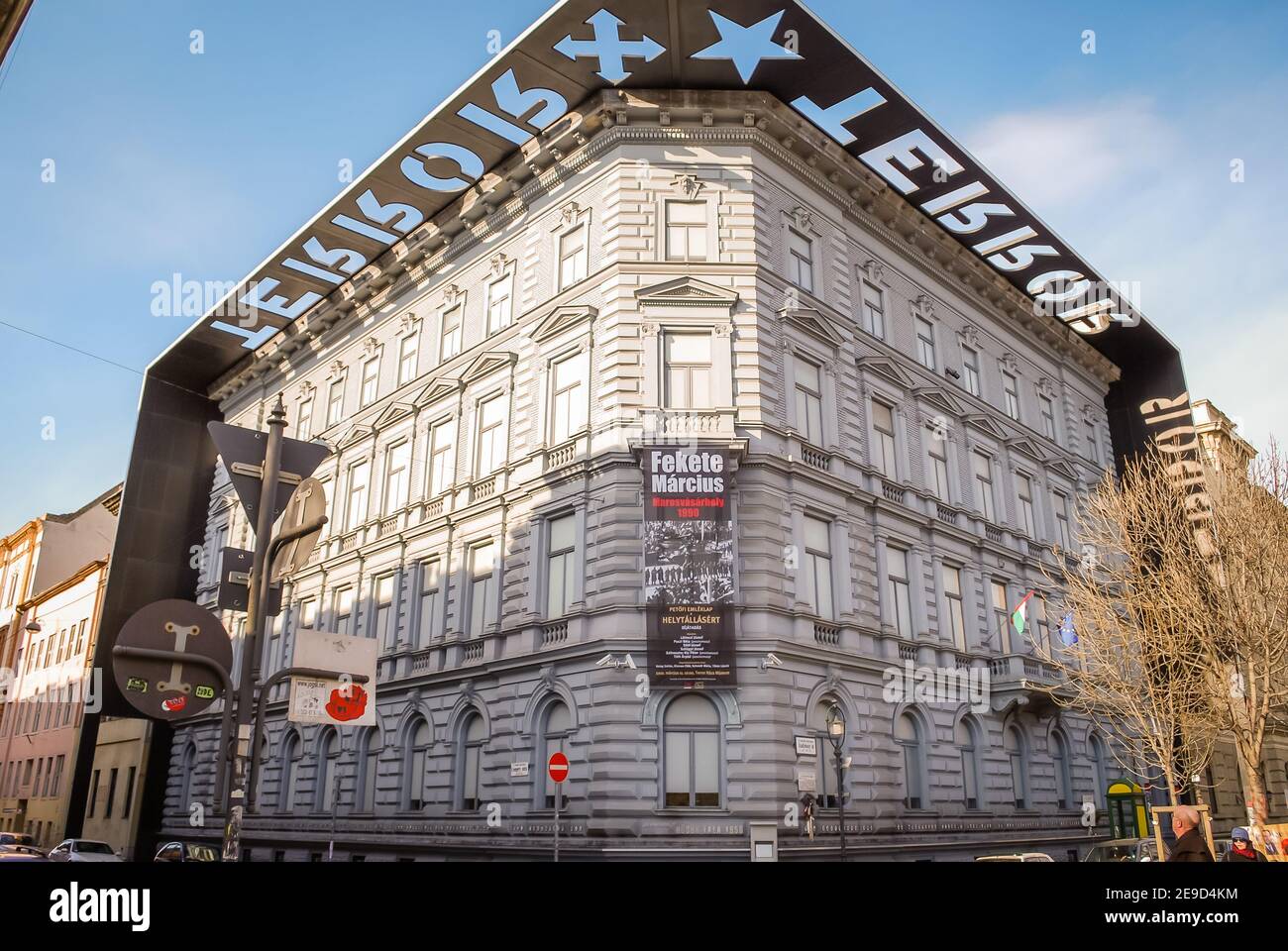 Maison de la terreur, Budapest, Hongrie Banque D'Images