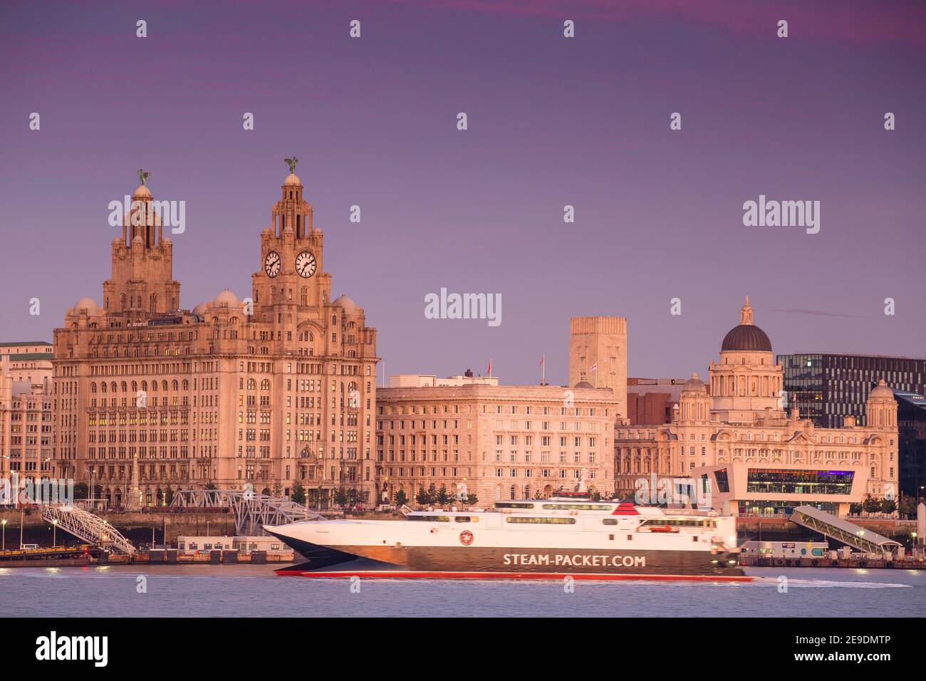 France, Régions, Liverpool, vue sur les toits de Liverpool Banque D'Images
