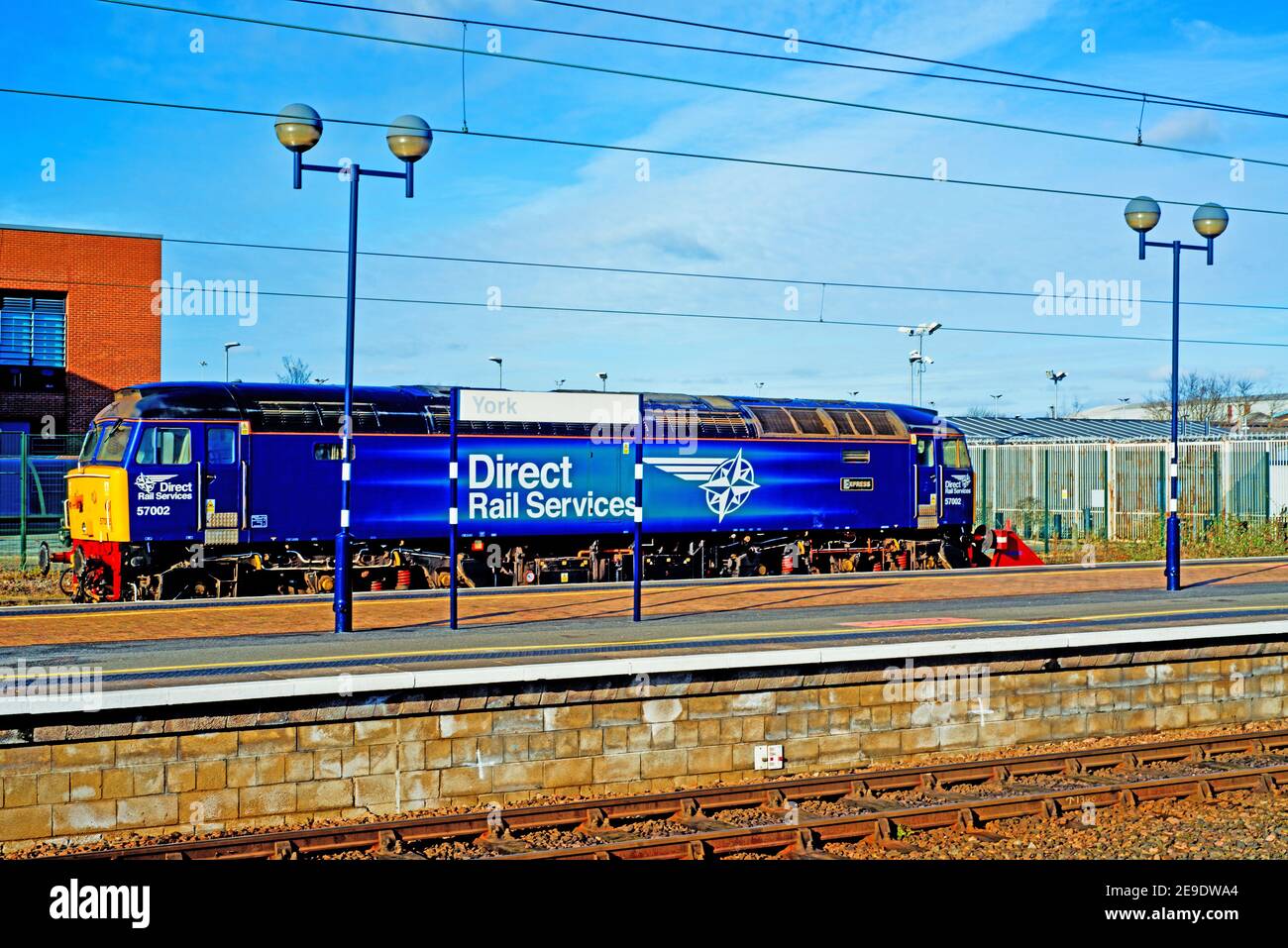Direct Rail Services Class 52002 Express a été poignardé à York Railway Station Angleterre le 1er février 2021 Banque D'Images