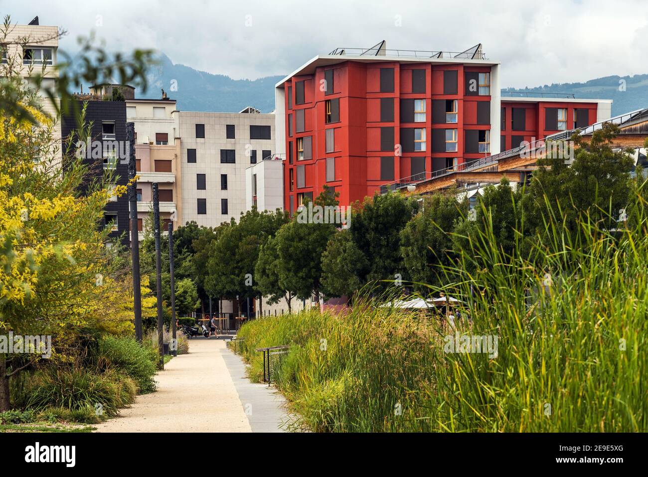 Quartier écologique de Grenoble de bonne Banque D'Images