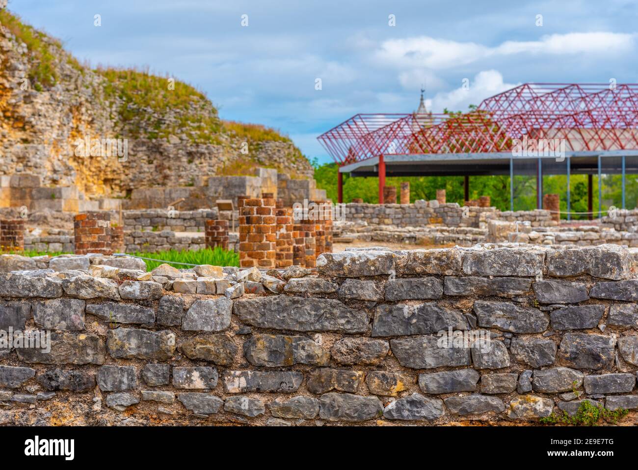 Ruines romaines de Conimbriga près de Coimbra au Portugal Banque D'Images