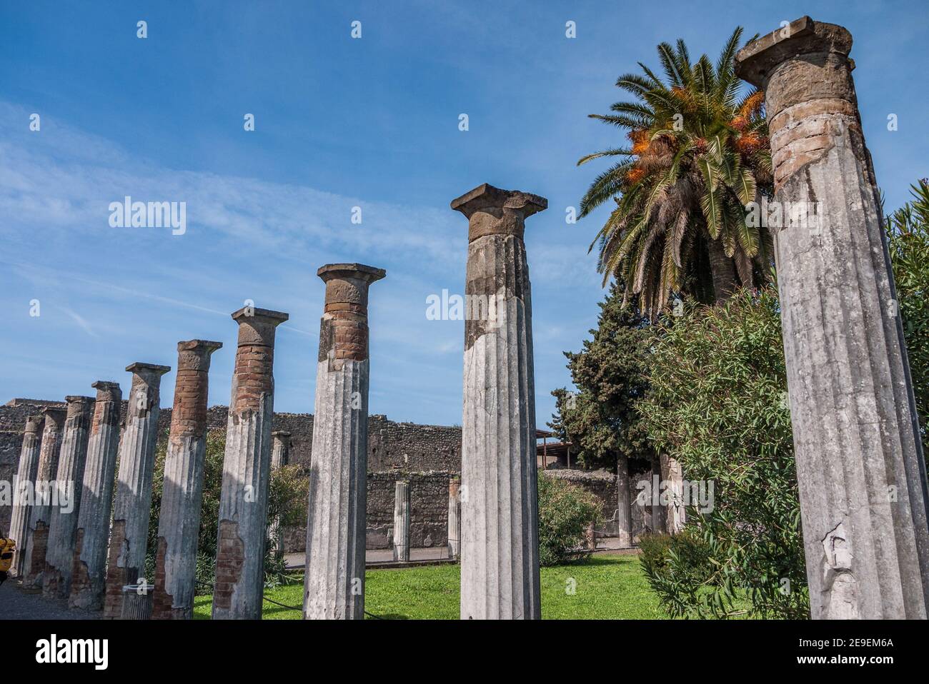 Pompéi, une ancienne ville près de Naples, en Italie, enterrée sous des cendres volcaniques dans l'éruption du Vésuve dans l'AD79., largement préservée sous les cendres Banque D'Images