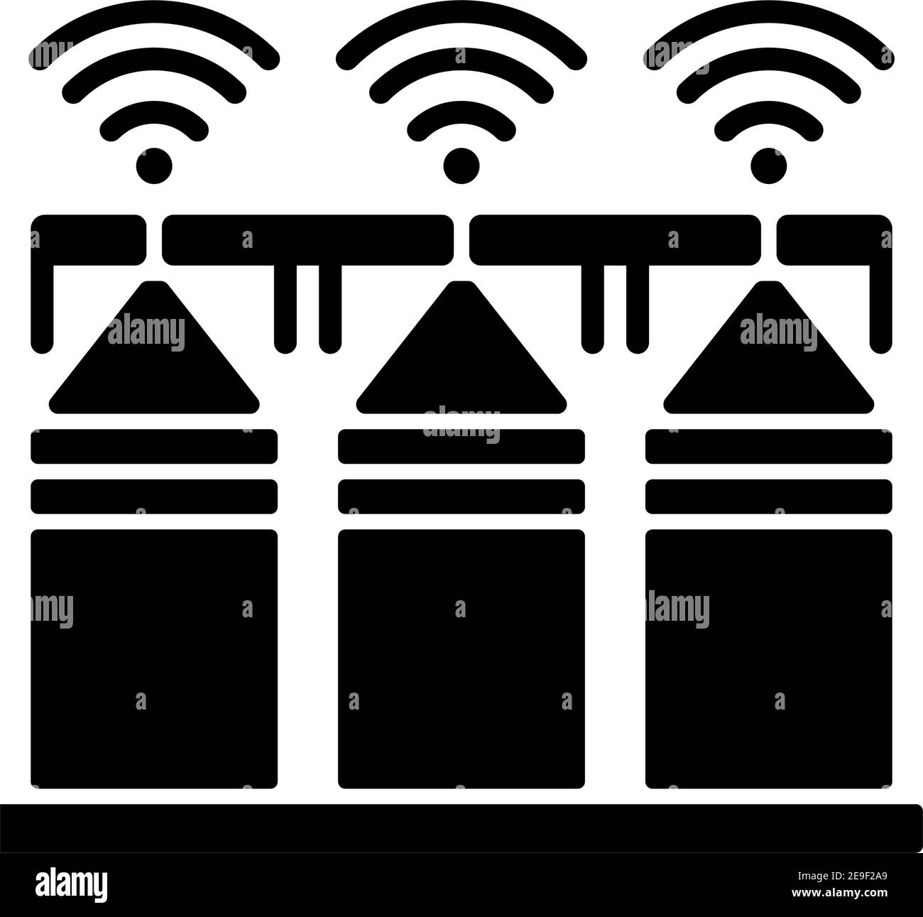 Icône de glyphe noir Smart Crop Storage Illustration de Vecteur Icône de glyphe noir Smart Crop Storage Illustration de Vecteur