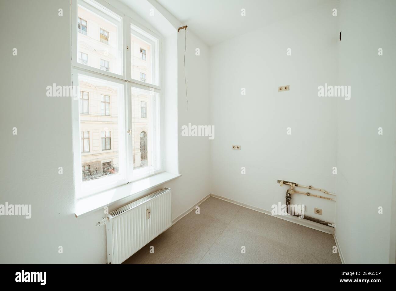 photo d'une chambre vide dans un appartement Banque D'Images