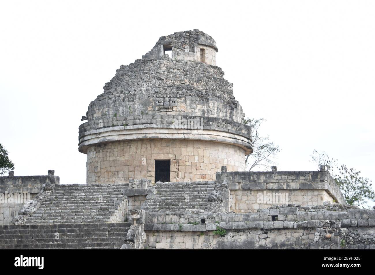 El Caracol, l'observatoire de Chichen Itza, Yucatan, Mexique Banque D'Images