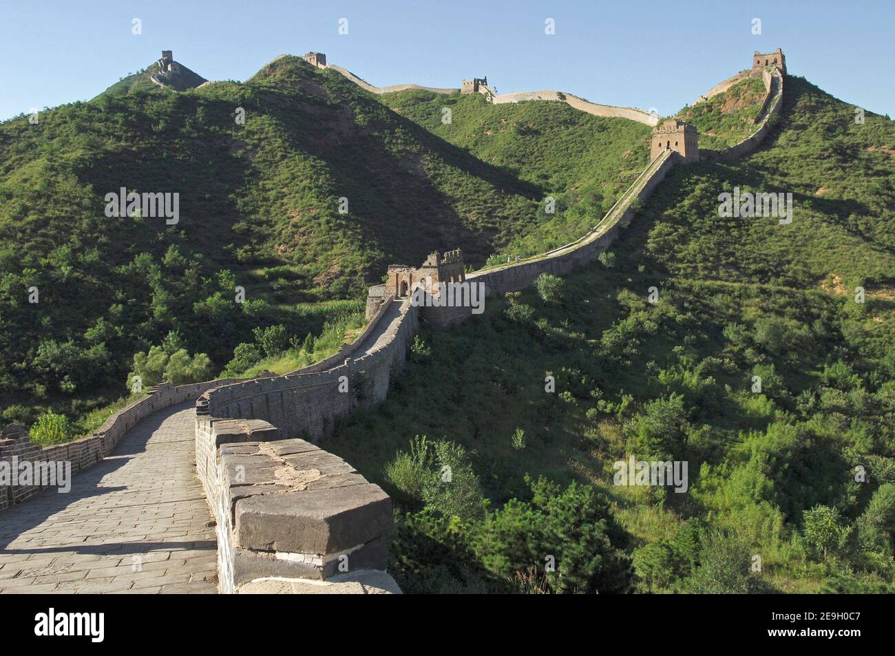 La Grande Muraille de Chine photographiée le 21 août 2006. Photo de Nicolas Gouhier/ABACAPRESS.COM Banque D'Images