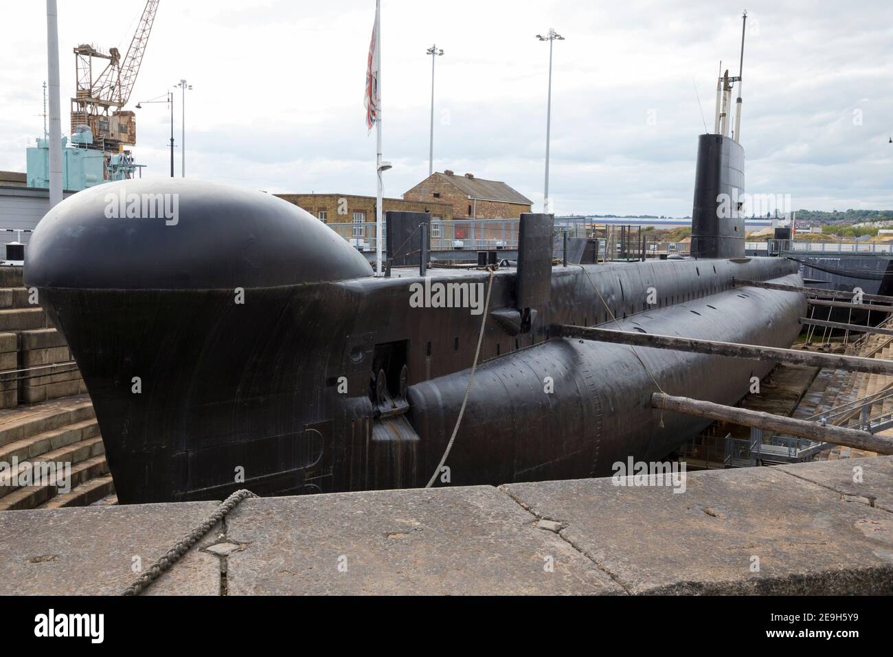 HM sous-marin Ocelot, un sous-marin de la Royal Navy de classe Oberon. Le  bateau diesel - électrique est maintenant exposé en quai sec à l'historique  Dockyard / Dockyards Chatham dans le Kent.