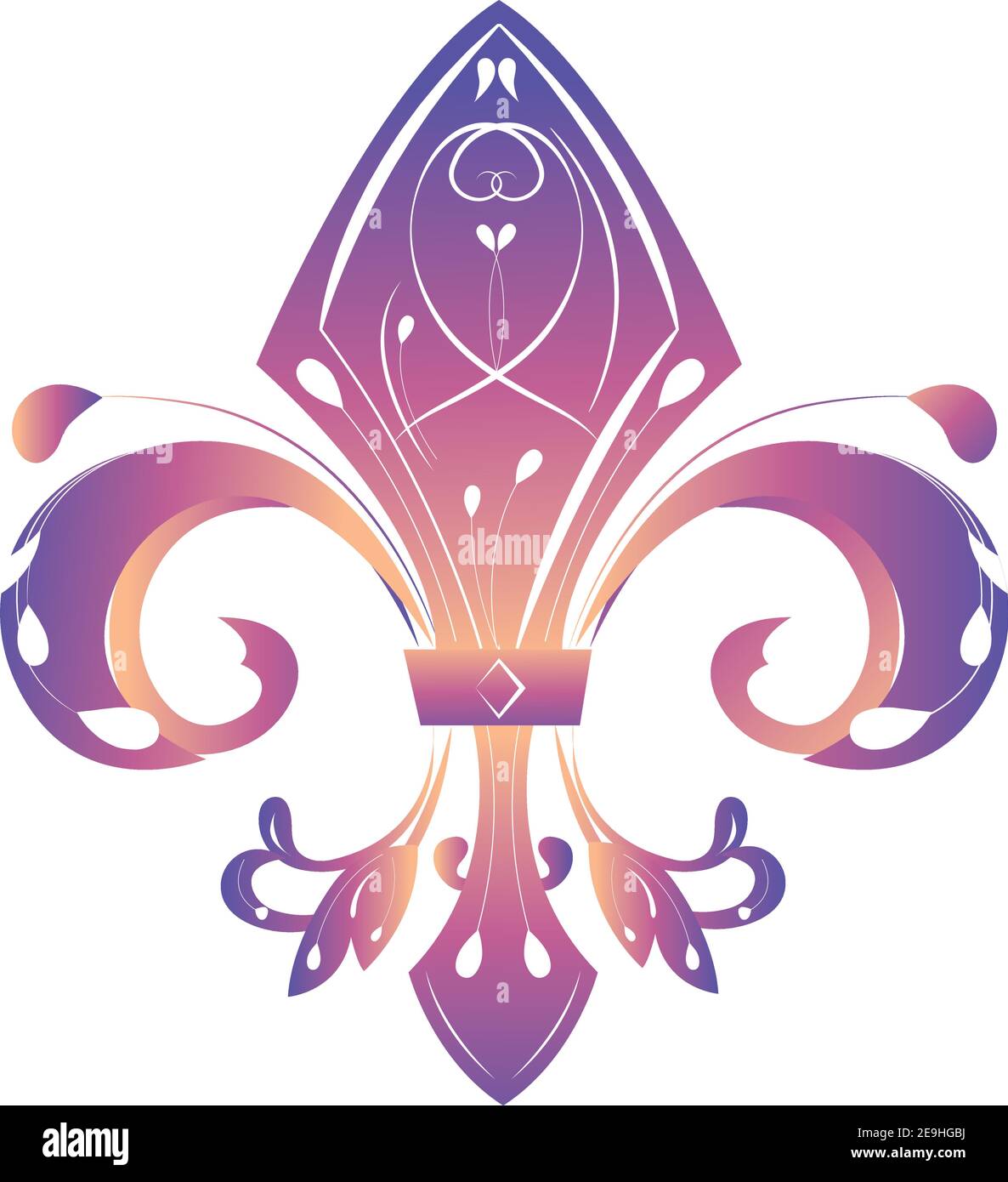 Symbole De La Fleur De Lys Banque d'images vectorielles Alamy