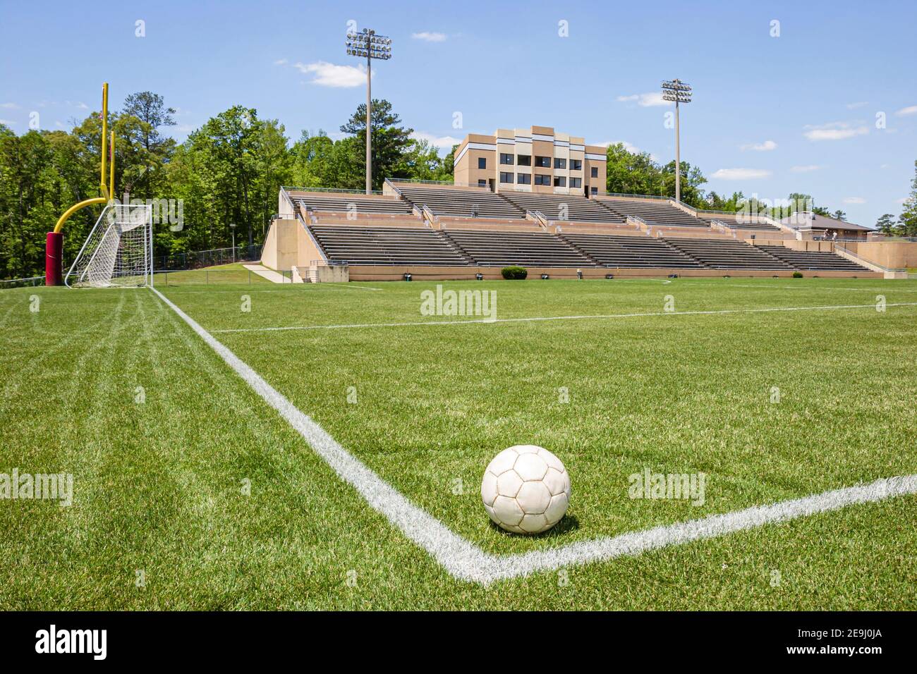 Alabama Alexander City Charles Bailey Sportplex, football terrain foot football ballon futbol, Banque D'Images