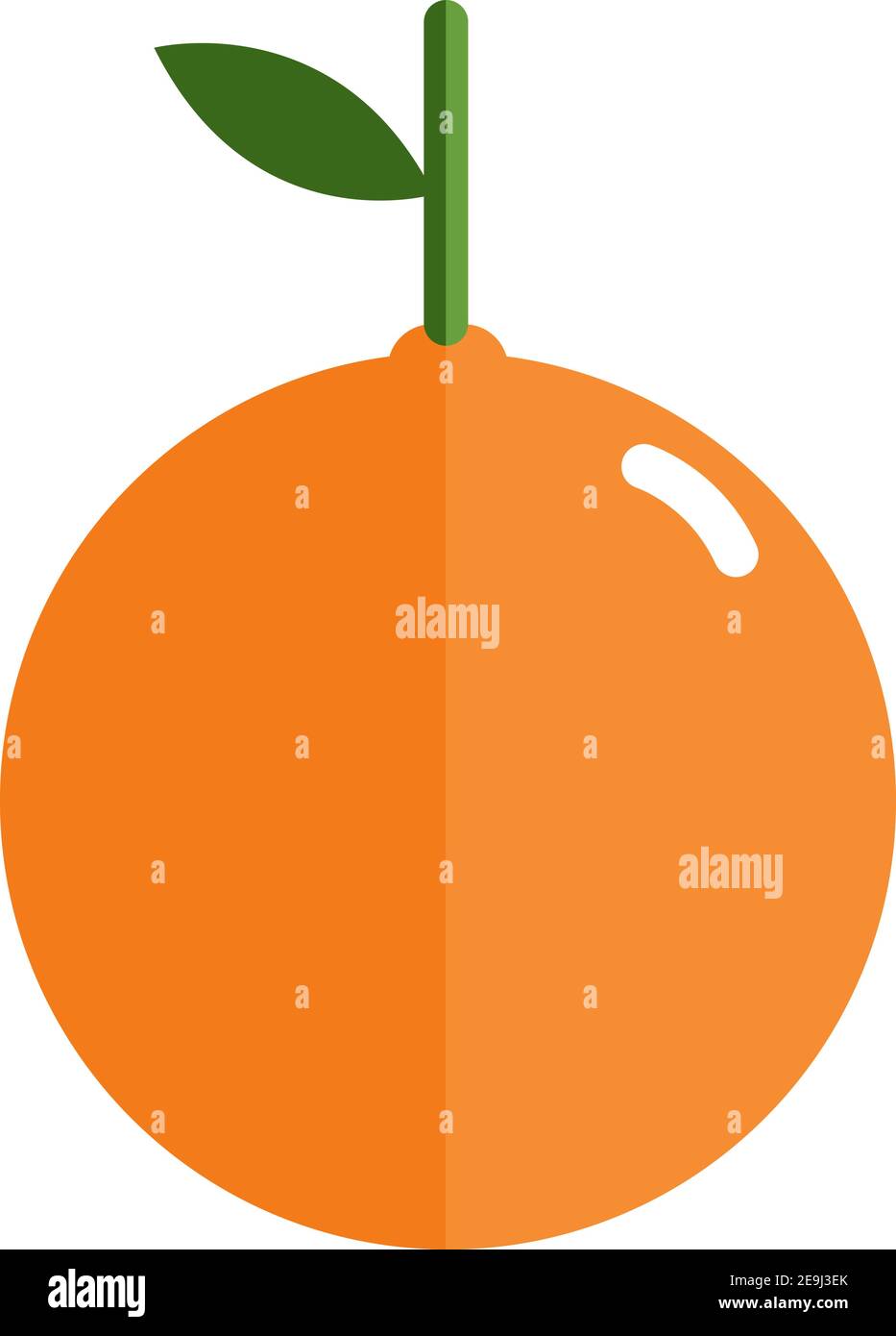 Orange le fruit, illustration, vecteur sur fond blanc. Illustration de Vecteur