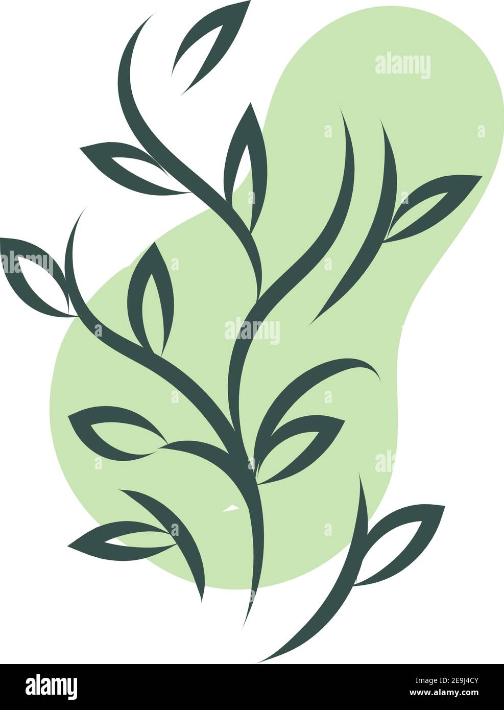 Champ nature herbe verte, illustration, vecteur sur fond blanc. Illustration de Vecteur