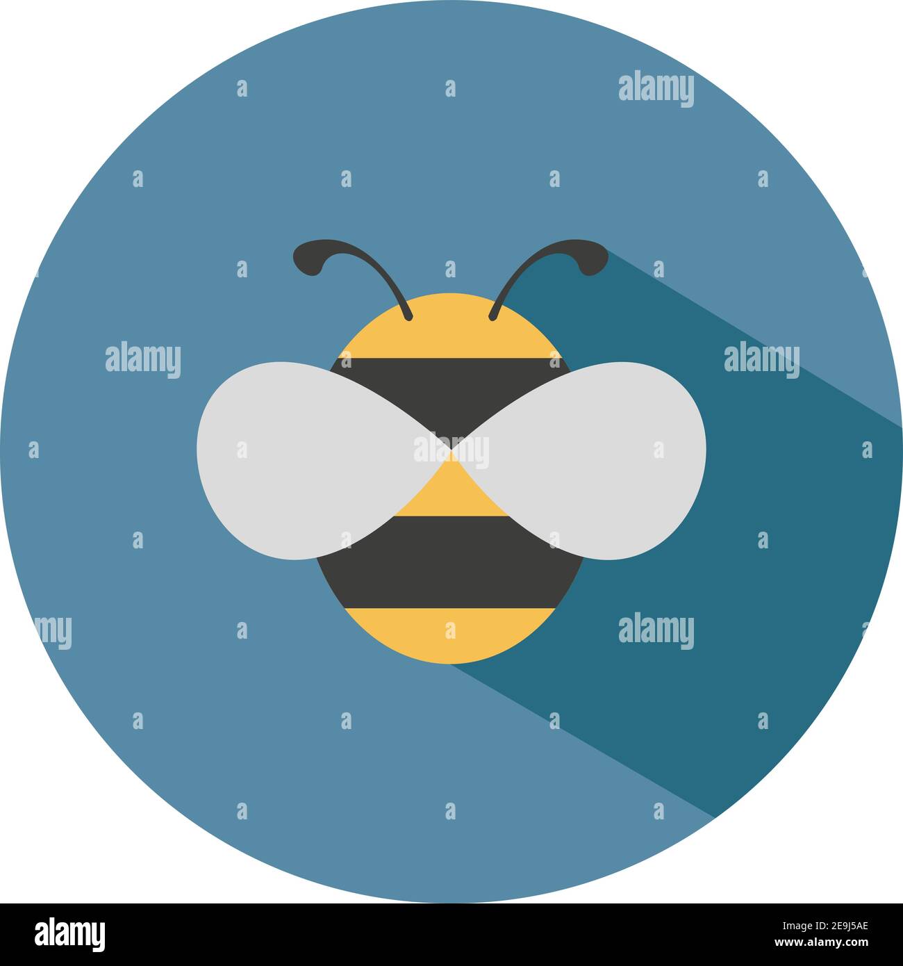 Petite abeille bourdonneuse, illustration, vecteur sur fond blanc. Illustration de Vecteur