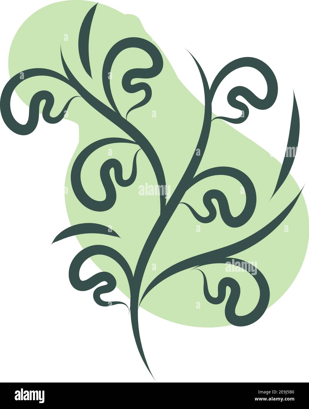 Herbe nature verte, illustration, vecteur sur fond blanc. Illustration de Vecteur