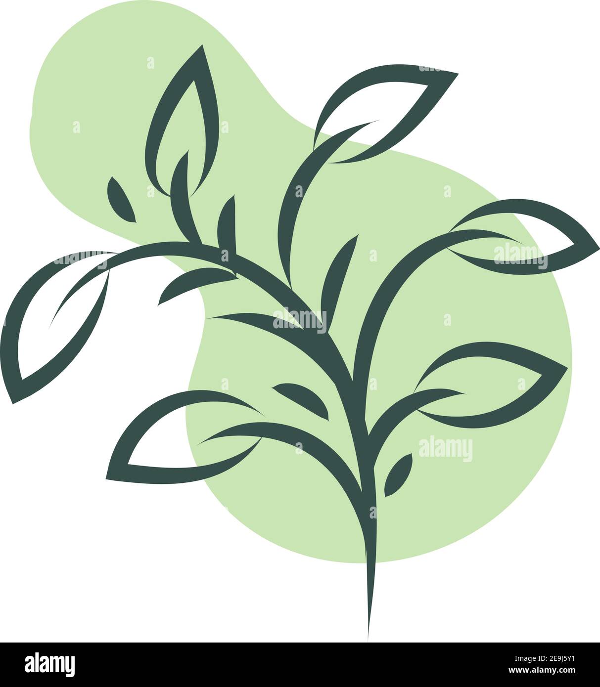 Herbe verte, illustration, vecteur sur fond blanc. Illustration de Vecteur