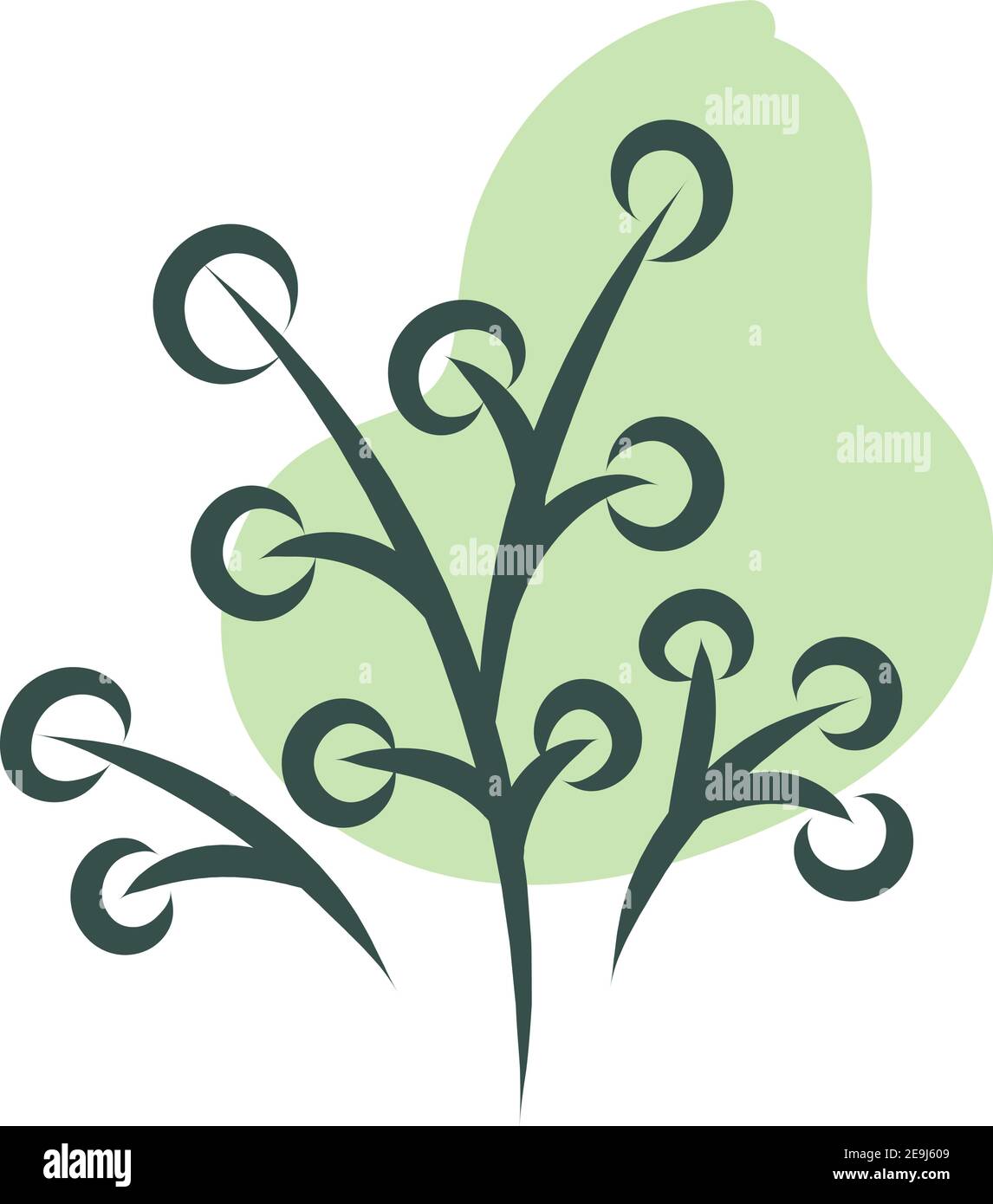 Herbe nature verte, illustration, vecteur sur fond blanc. Illustration de Vecteur