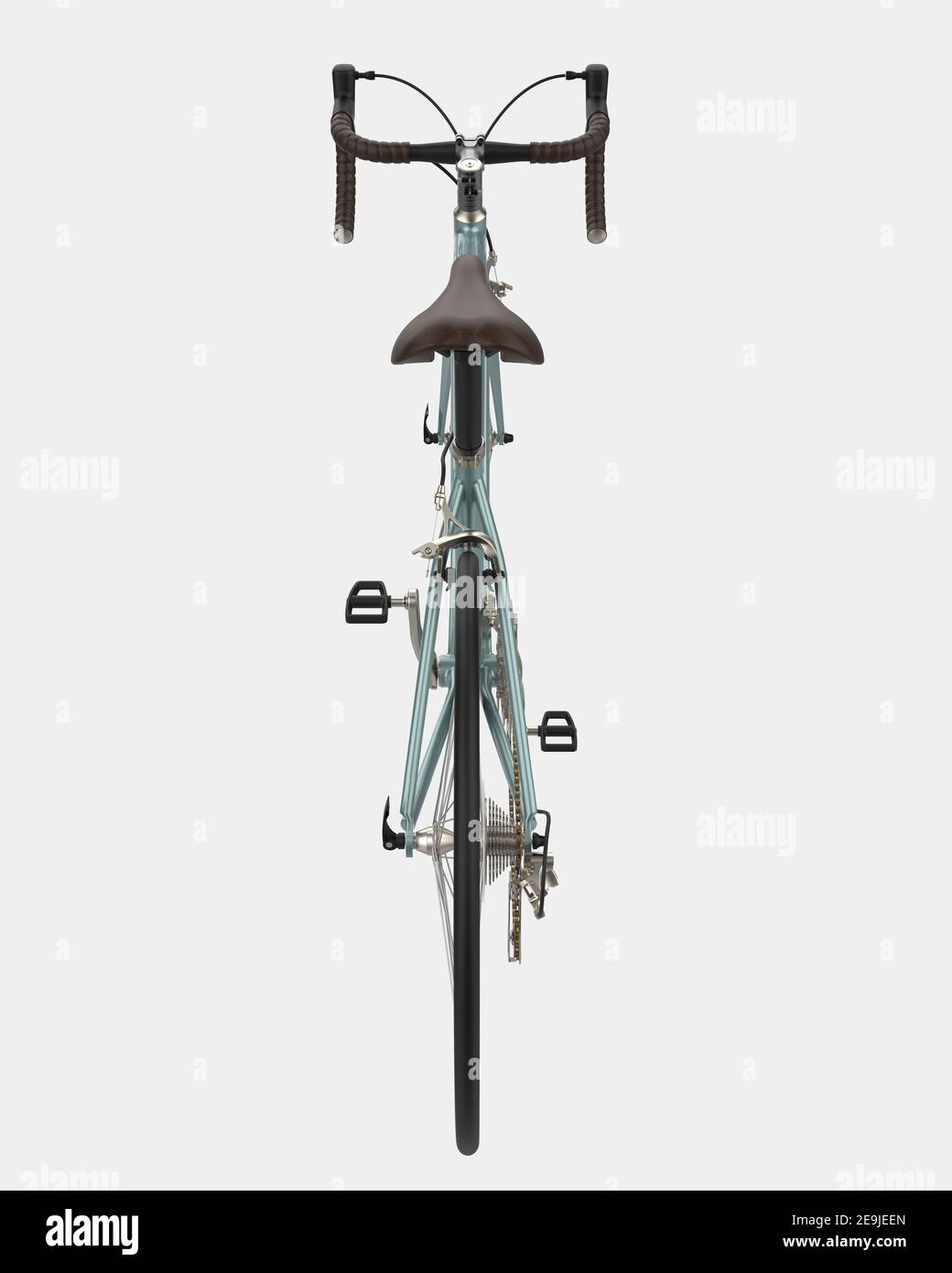 Vélo rapide isolé en arrière-plan. rendu 3d - illustration Banque D'Images