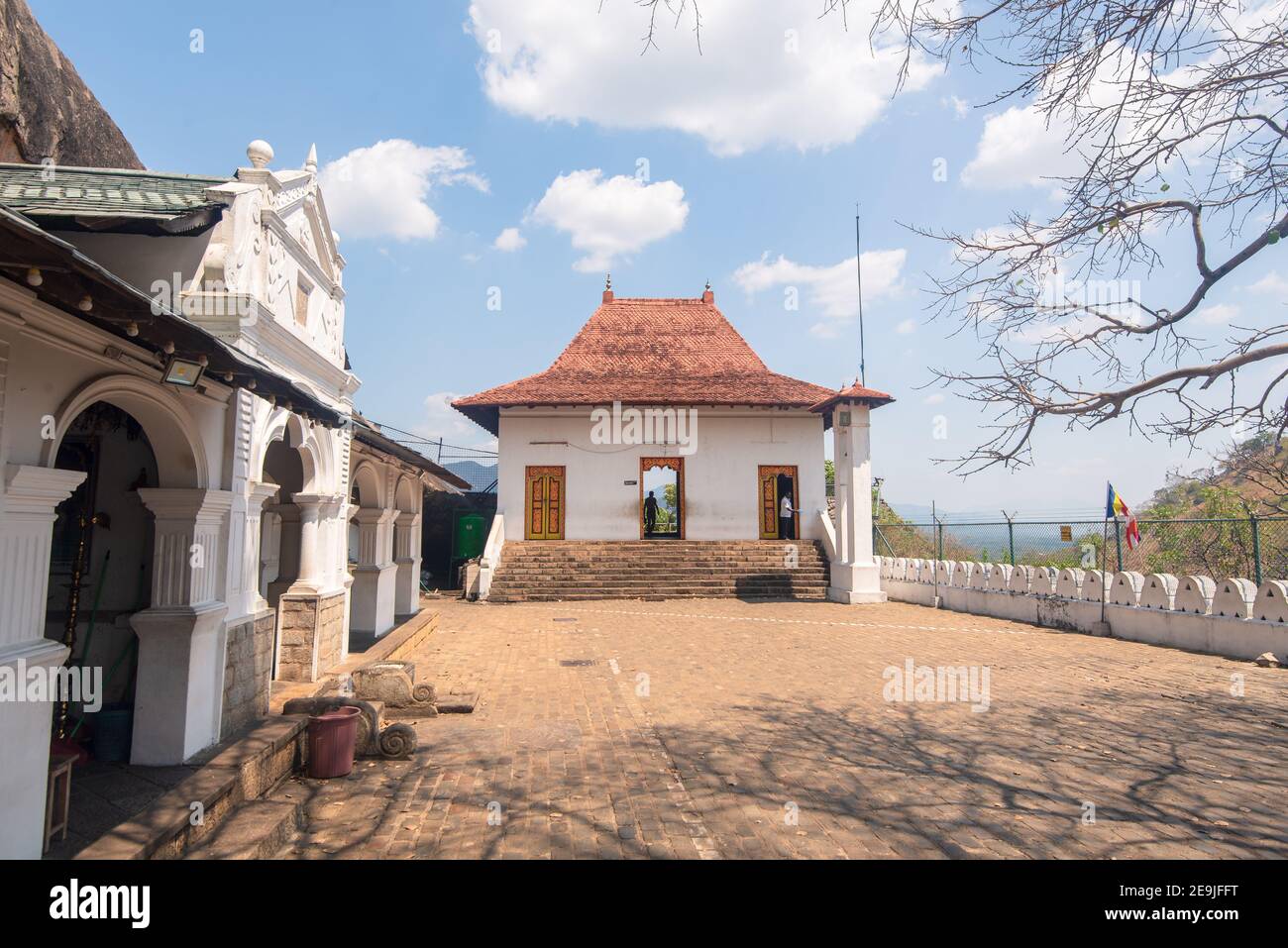 Architecture extérieure du temple à dambulla, Sri Lanka Banque D'Images