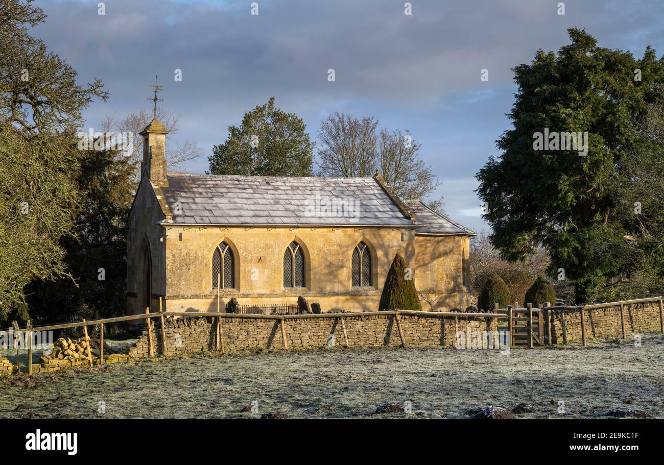 Chapelle à Aston Subedge près de Chipping Campden, Cotswolds, Gloucestershire, Angleterre. Banque D'Images