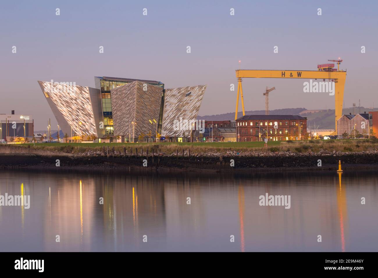 Royaume-uni, Irlande du Nord, Belfast, vue du Titanic Belfast museum Banque D'Images