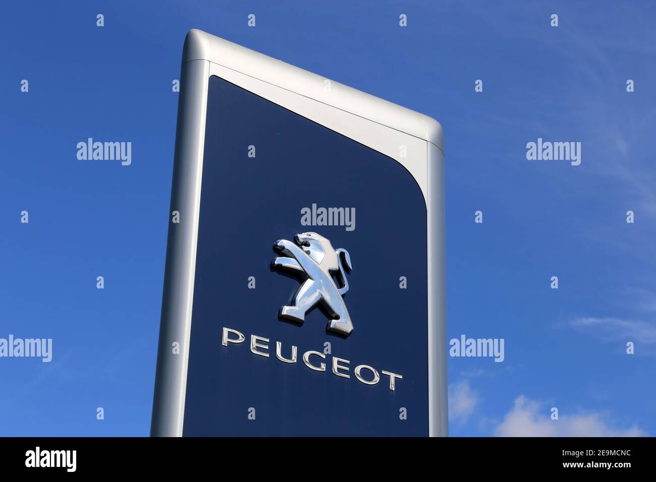 Logo Peugeot (Hassloch, Allemagne, 2 juillet 2020) Banque D'Images