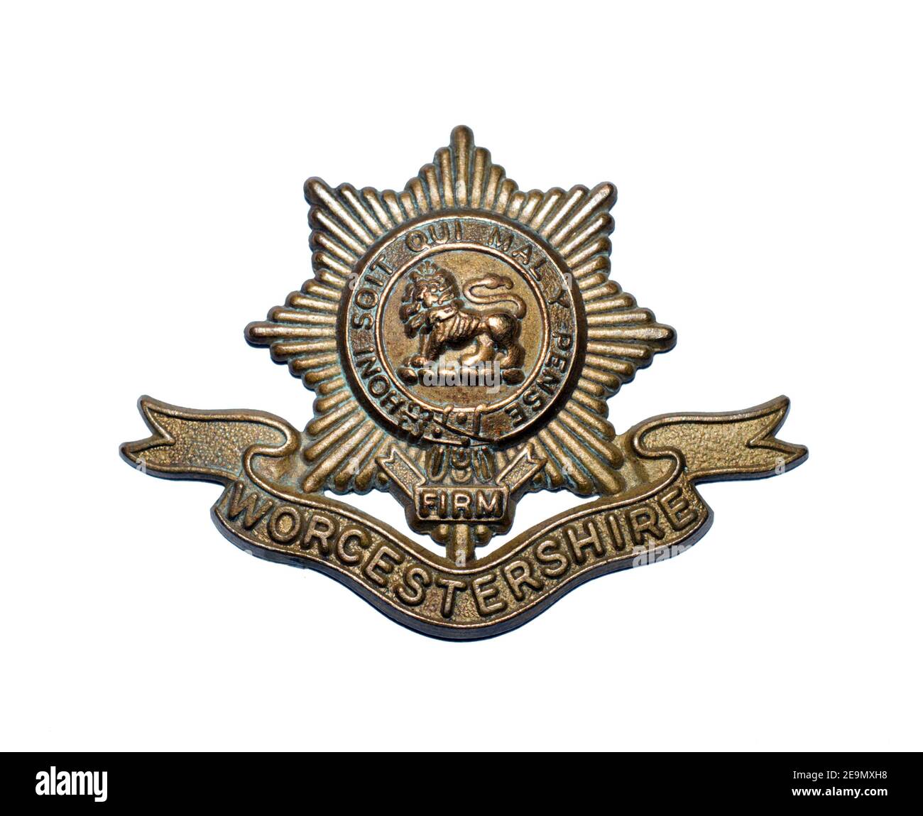 Un insigne de la PAC du Worcestershire Regiment c. 1900-1970. Banque D'Images