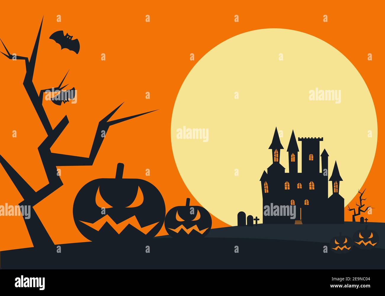 Château de Dracula ou maison hantée Illustration de Vecteur