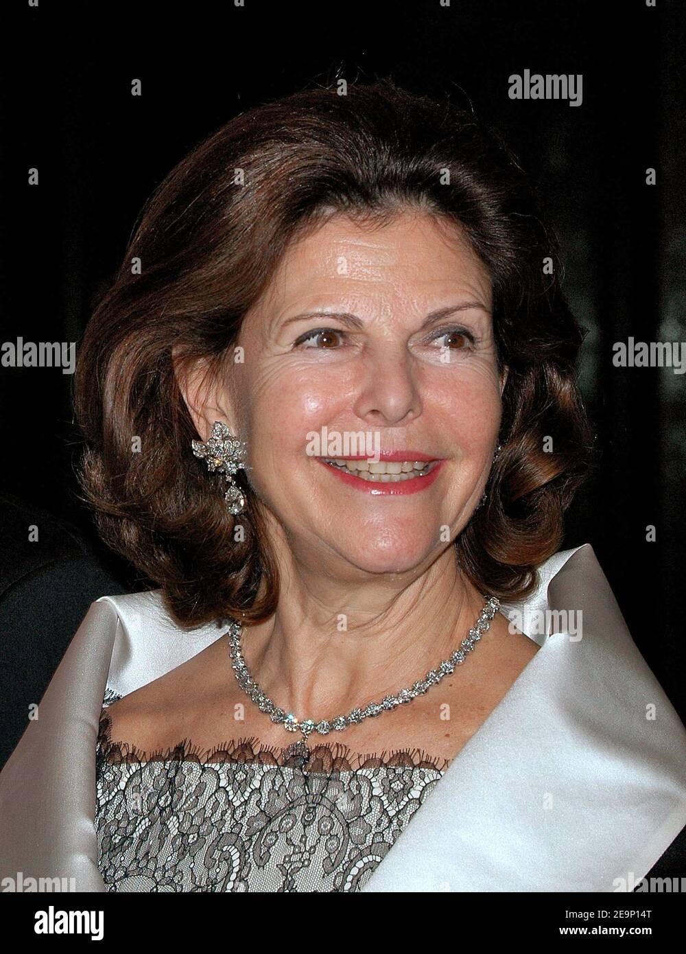 Leurs Majestés le roi Carl XVI Gustaf et la reine Silvia de Suède assistent à la réception inaugurale de la Maison de Suède à Washington, DC, Etats-Unis, le 22 octobre 2006. Photo par Olivier Douliery/ABACAPRESS.COM Banque D'Images