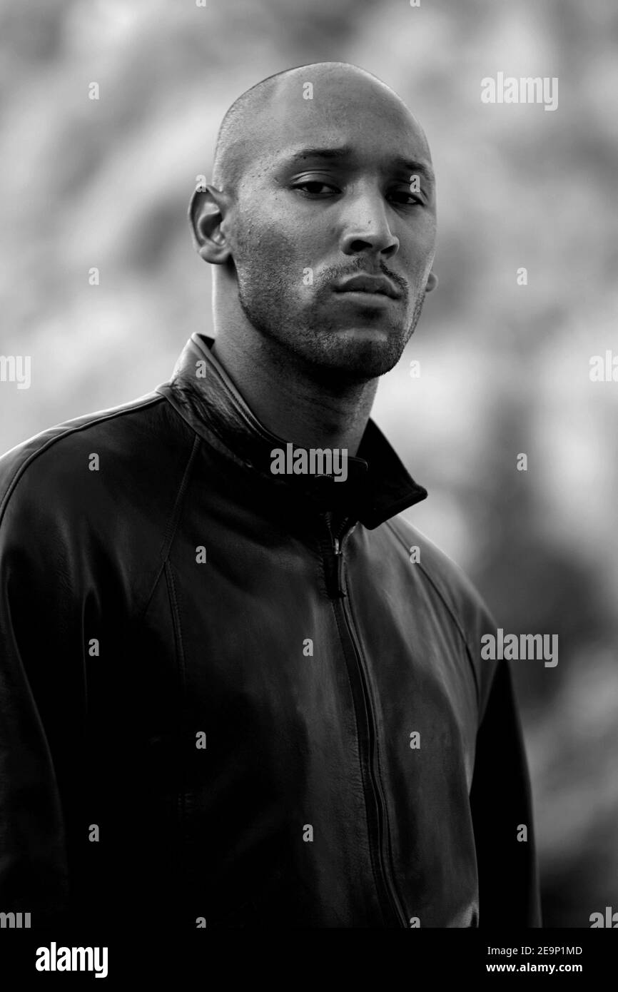 Photo non datée des Bolton Wanderers et du footballeur français Nicolas Anelka, sur l'île de la Martinique. Photo de Christian Liewig/ABACAPRESS.COM Banque D'Images