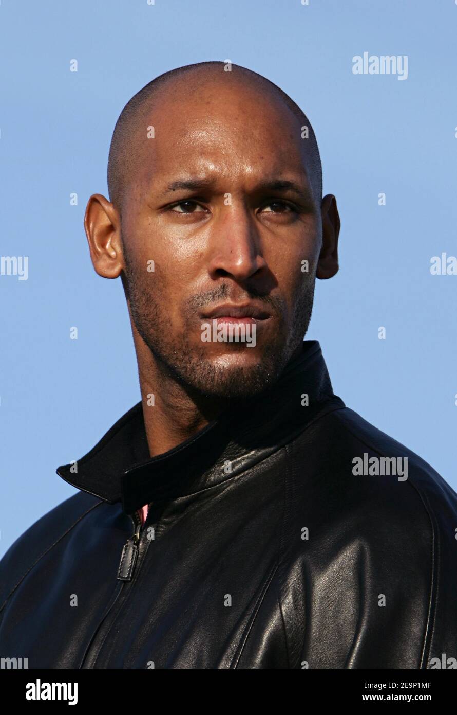 Photo non datée des Bolton Wanderers et du footballeur français Nicolas Anelka, sur l'île de la Martinique. Photo de Christian Liewig/ABACAPRESS.COM Banque D'Images