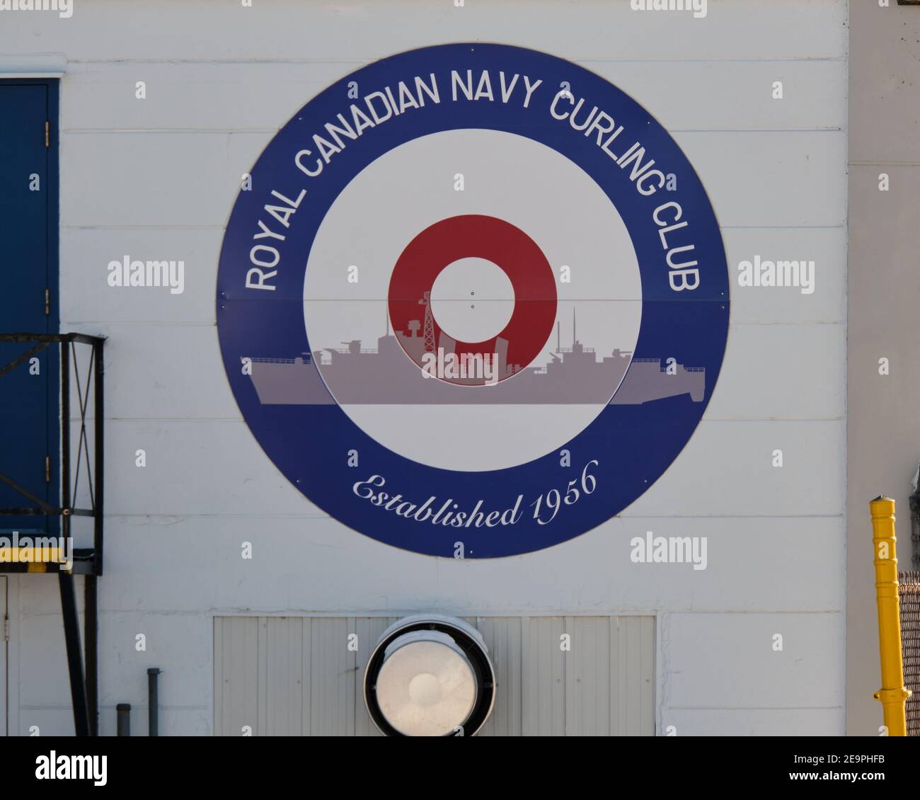 Logo du Club de curling de la Marine royale du Canada à Ottawa Banque D'Images