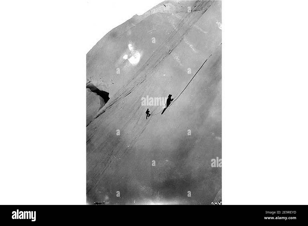 Alpinistes grimpant sur Mount Baker, Washington, vers 1907 Banque D'Images